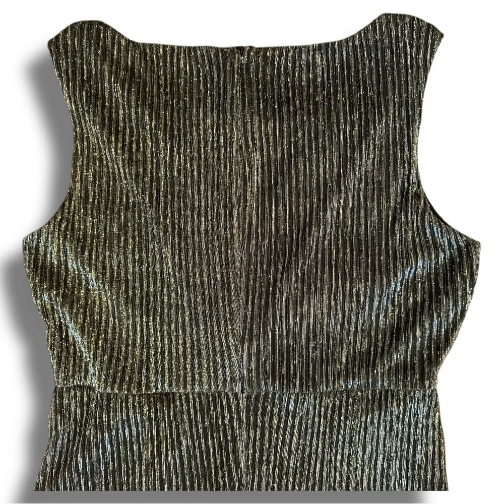NWT Connected Apparel Sleeveless Metallic Maxi Dress - Picture 11 of 15